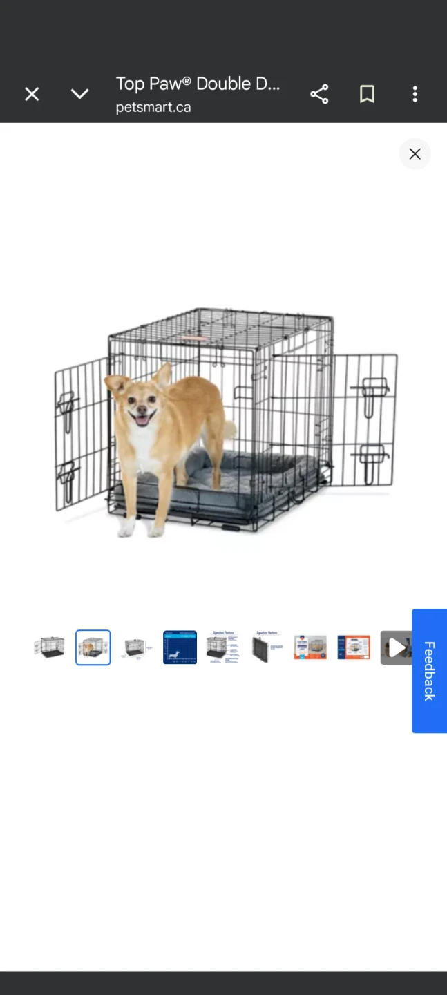Top Paw Double Door Dog Crate - photo 2