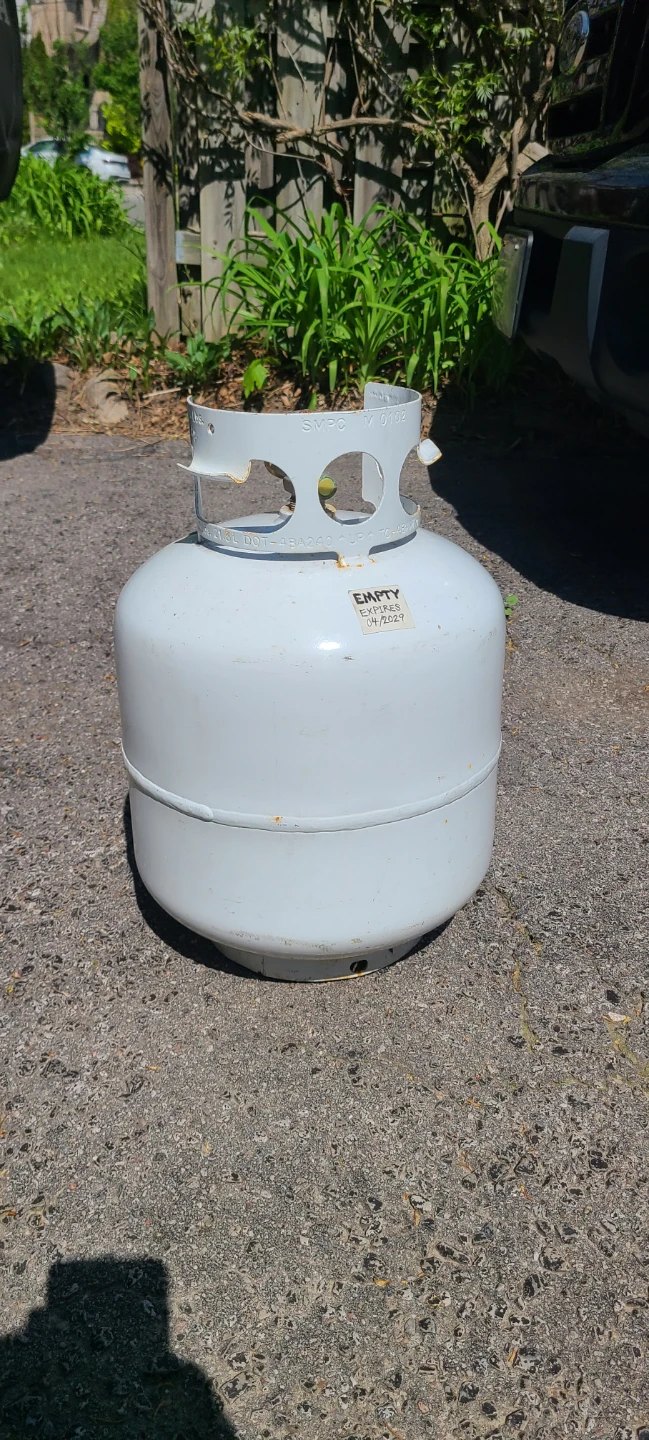Propane Tank - Valid, Empty, Still Good To Use until Apr. 2029 - photo 2
