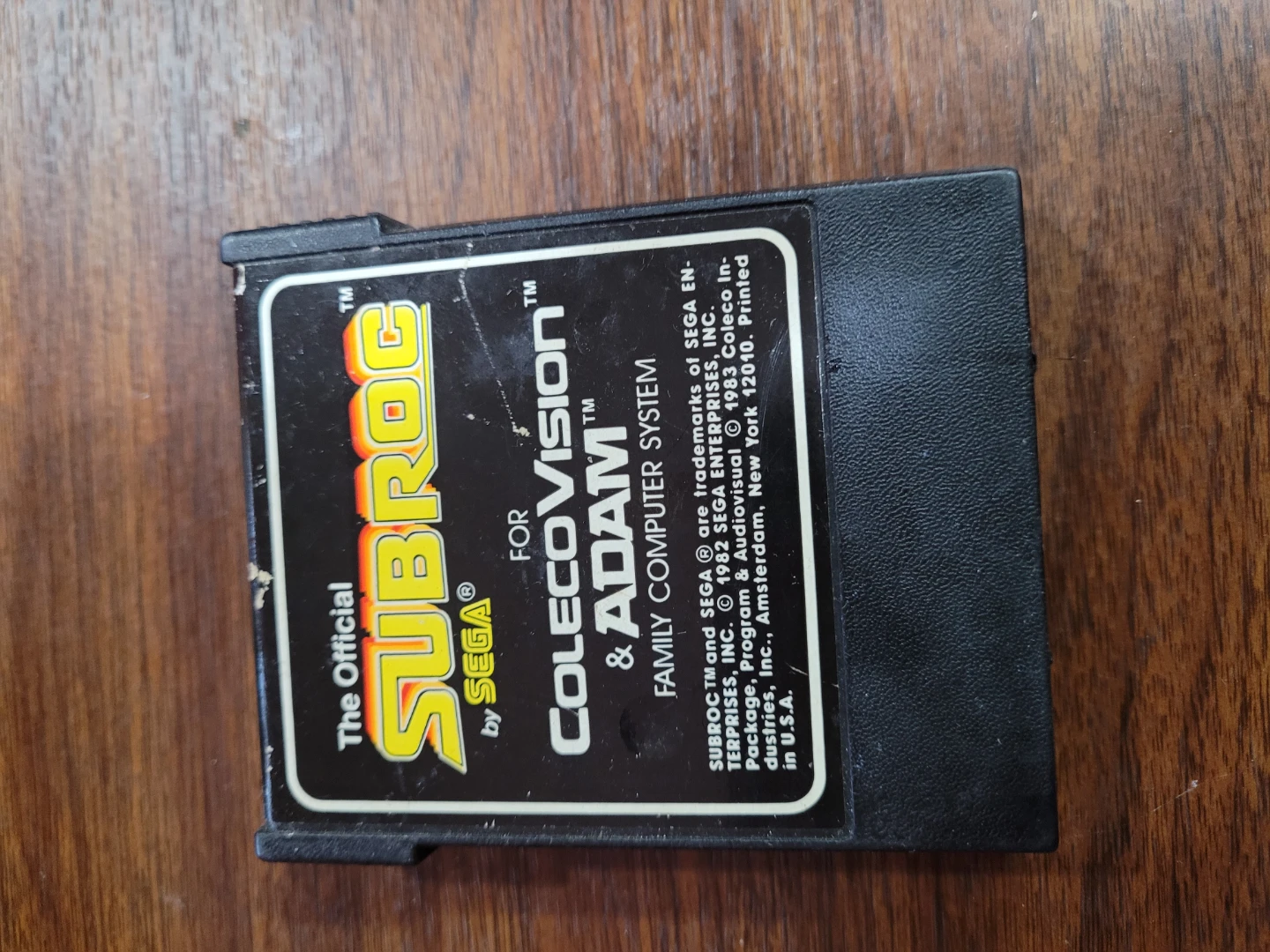 The Official SubRoc for ColecoVision & Adam Game Cartridge - photo 2