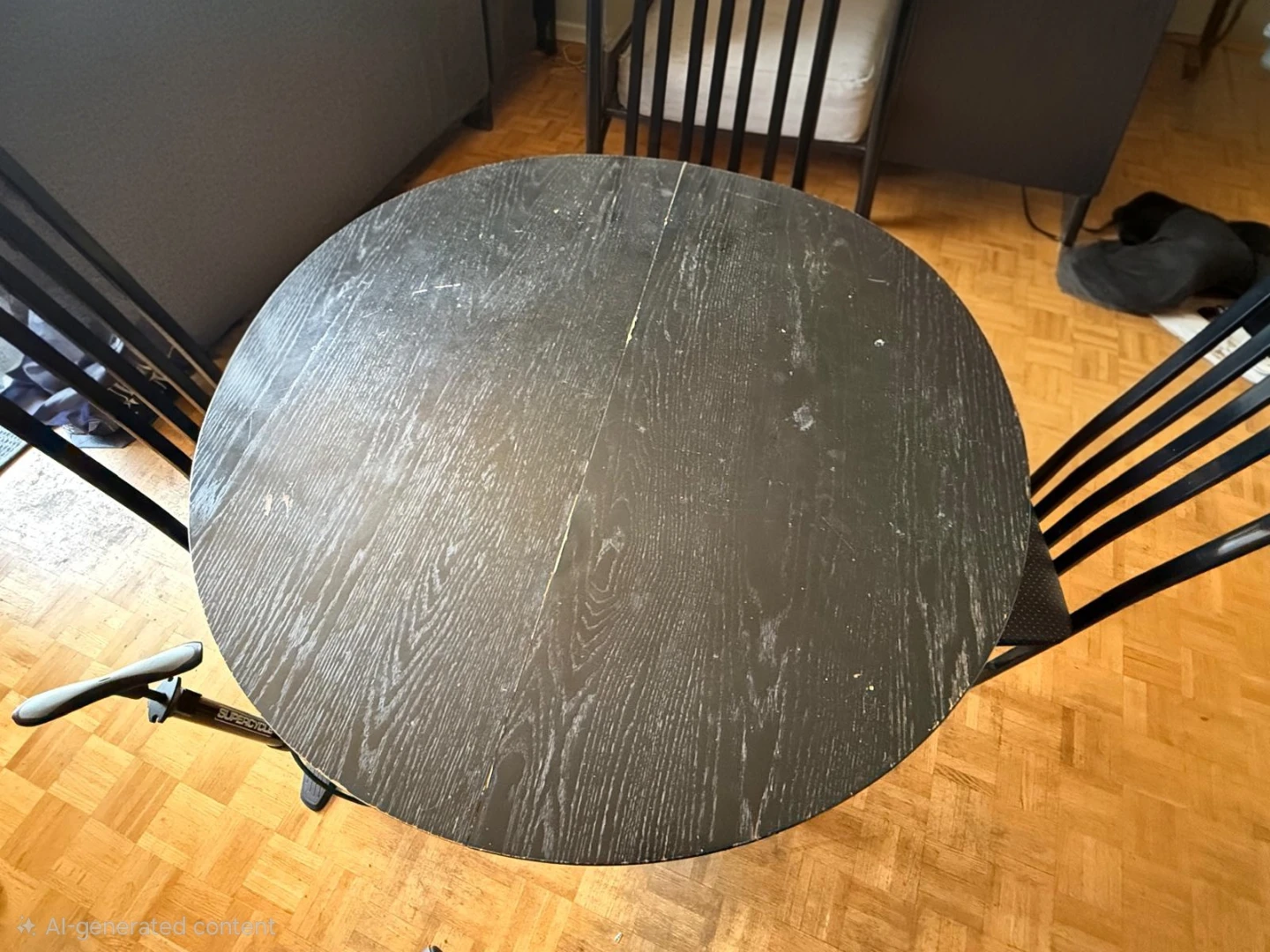 Round Dining Table with 3 Chairs