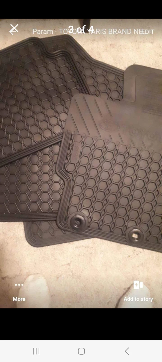 TOYOTA YARIS BRAND NEW ALL WEATHER FLOOR MAT SET 4PC NEW