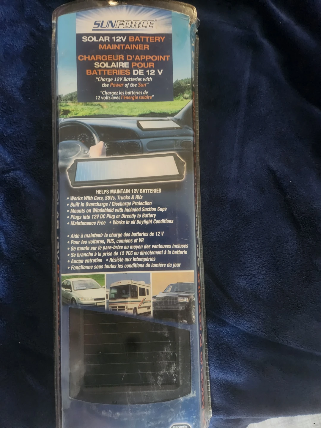 SUNFORCE SOLAR 12V BATTERY MAINTAINER