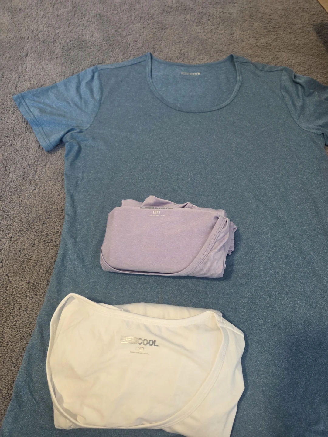Athletic Tees - Blue, Purple, White