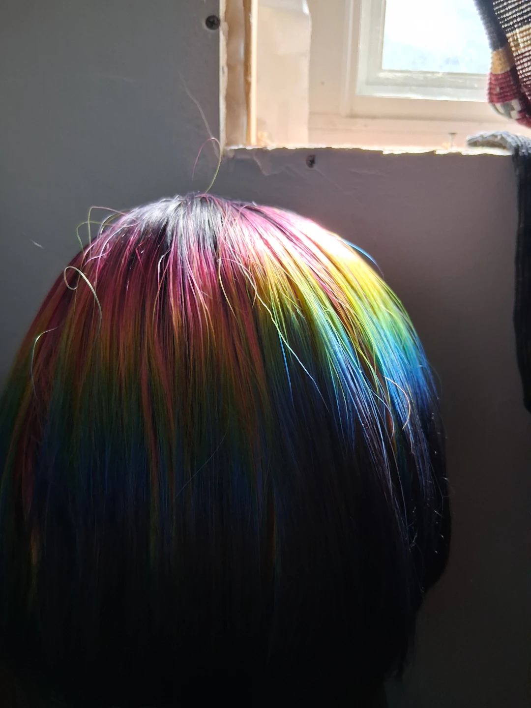12 inches Short Rainbow Ombre Bob Wig synthetic - photo 3