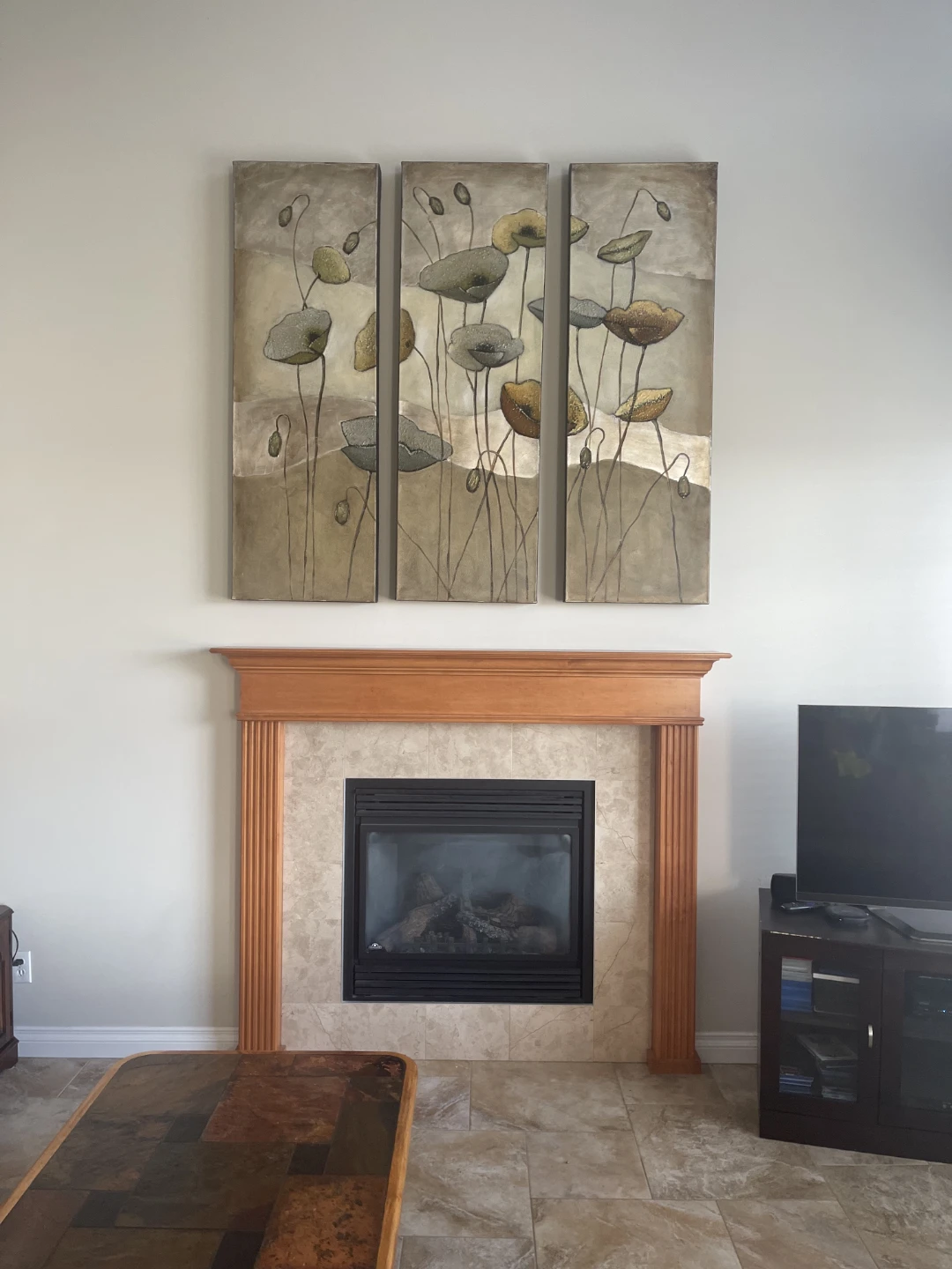 Set of 3 Poppy ORIGINAL Artwork Triptych