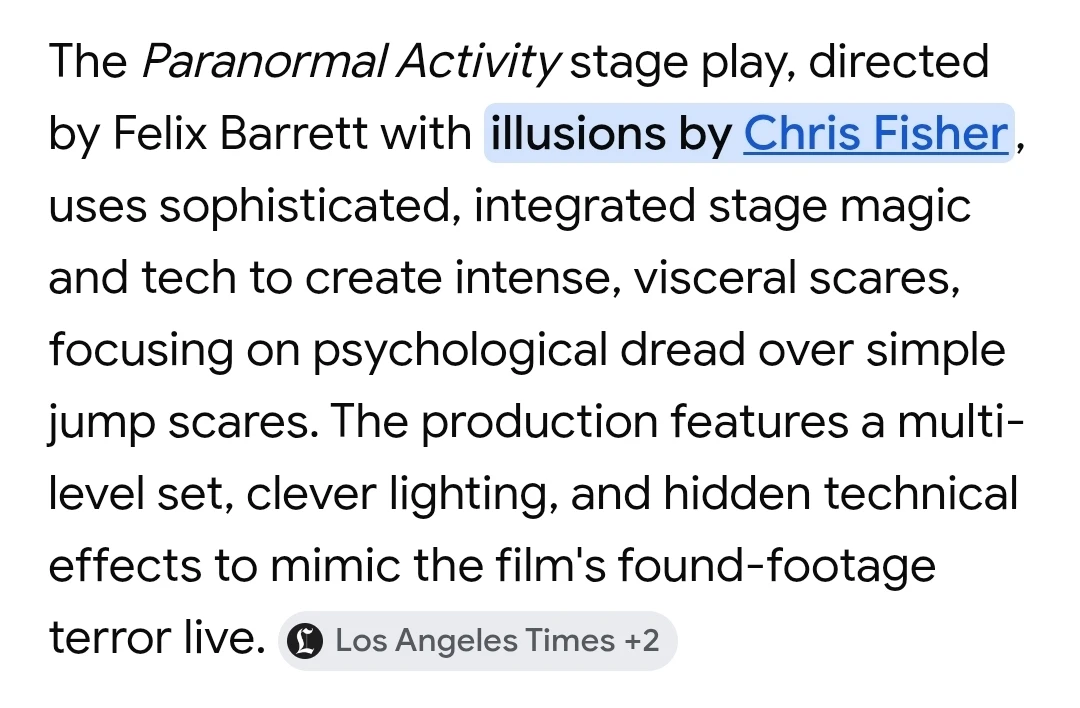 PARANORMAL ACTIVITY - STAGE PLAY TICKETS - photo 2