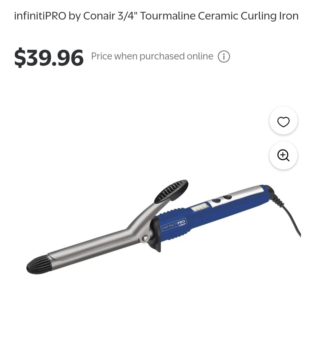 Conair InfinitiPRO 3/4" Tourmaline Ceramic Curling Iron - Green - photo 4