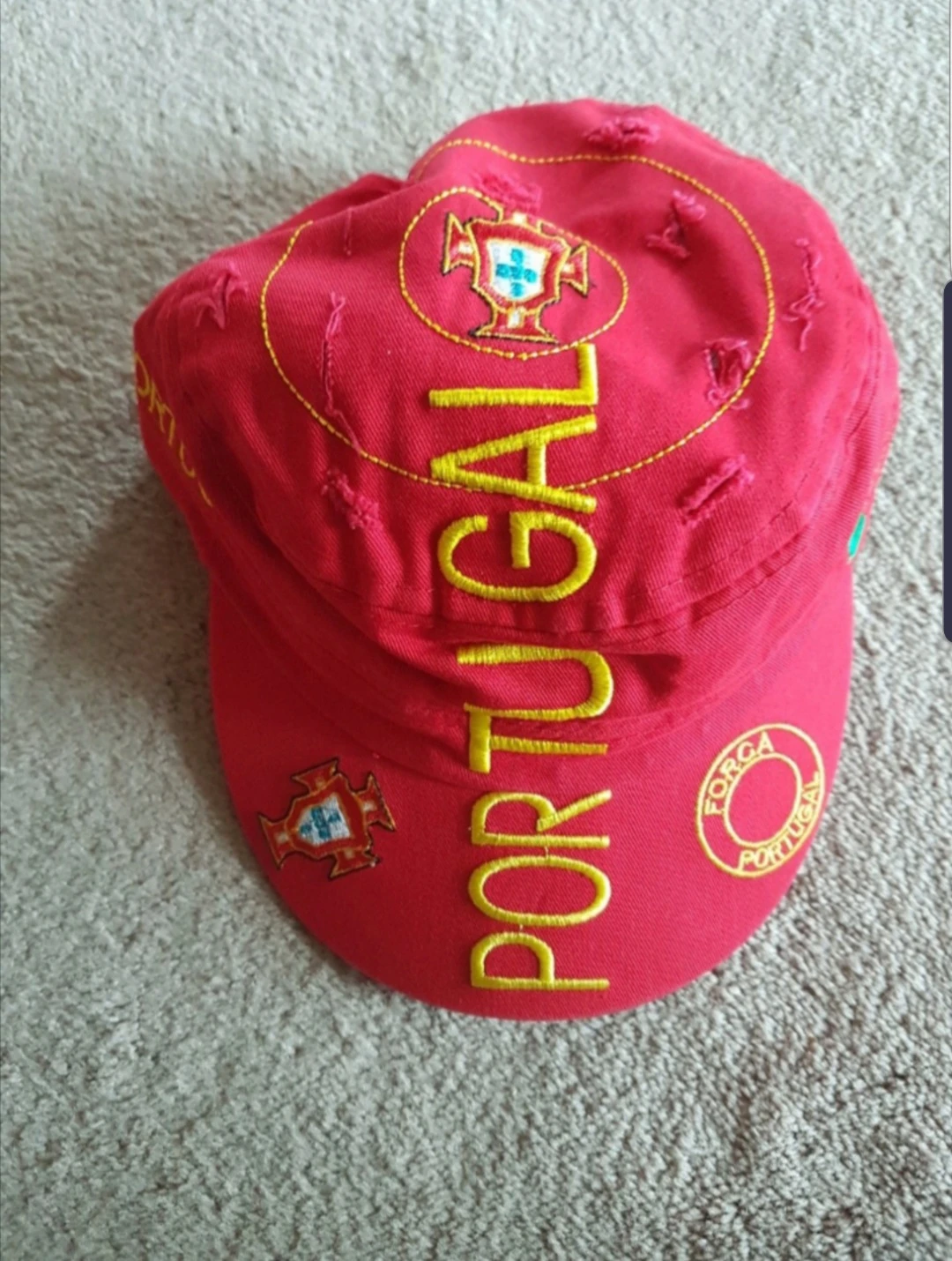 Red Portugal Soccer Cap Brand new