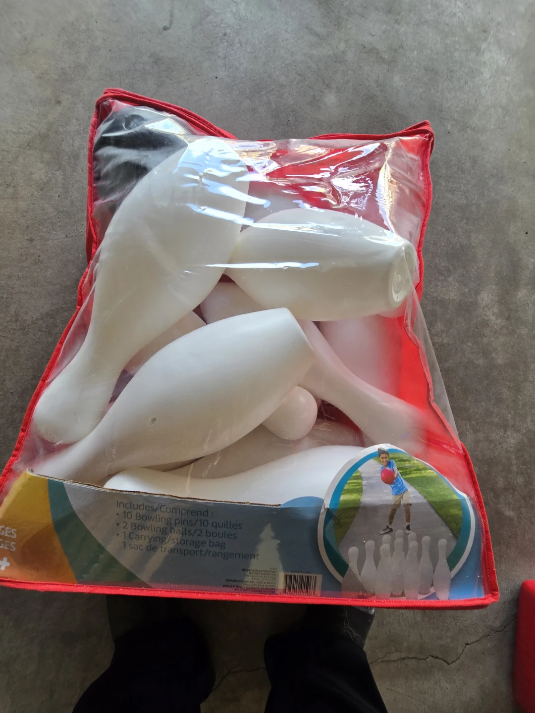 Kids Bowling Set with 10 Pins, 2 Balls & Bag