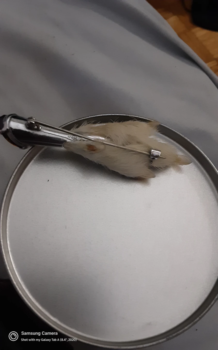 VINTEGE LUCKY GROUSE CLAW SILVER PIN! - photo 3