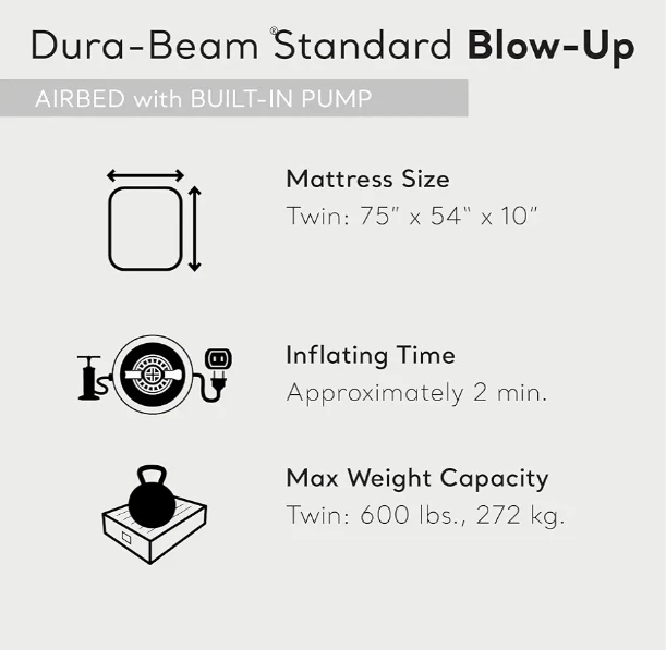 INTEX Dura-Beam Standard Pillow Rest Air Mattress - Full Size - photo 2