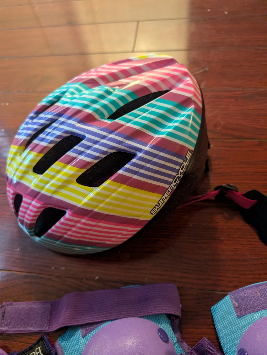 Supercycle Stripes Kids Bike Helmet - photo 4