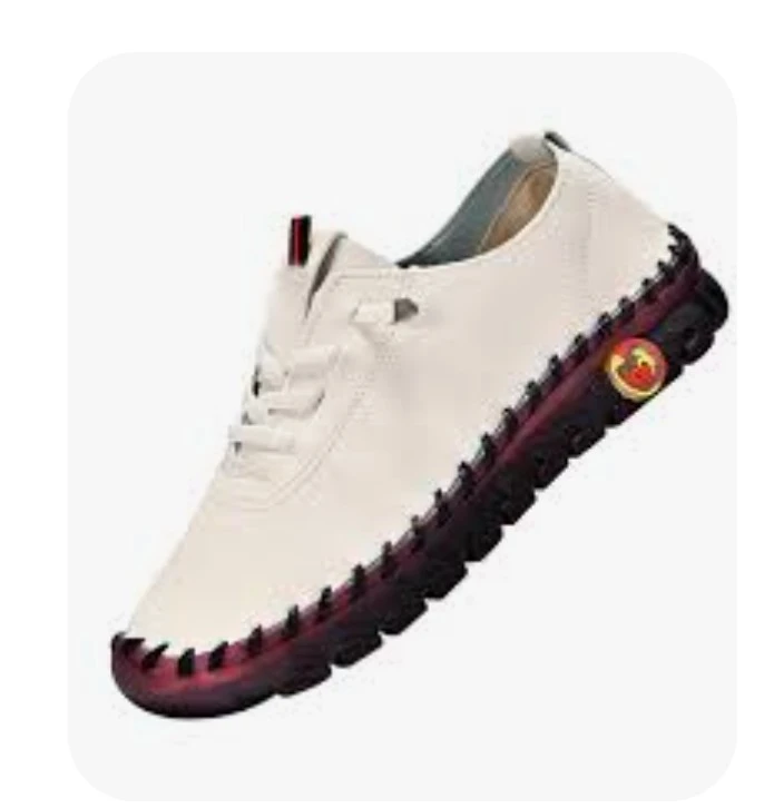 White Leather Moccasin Flats Women's Shoes Size 43 - photo 3