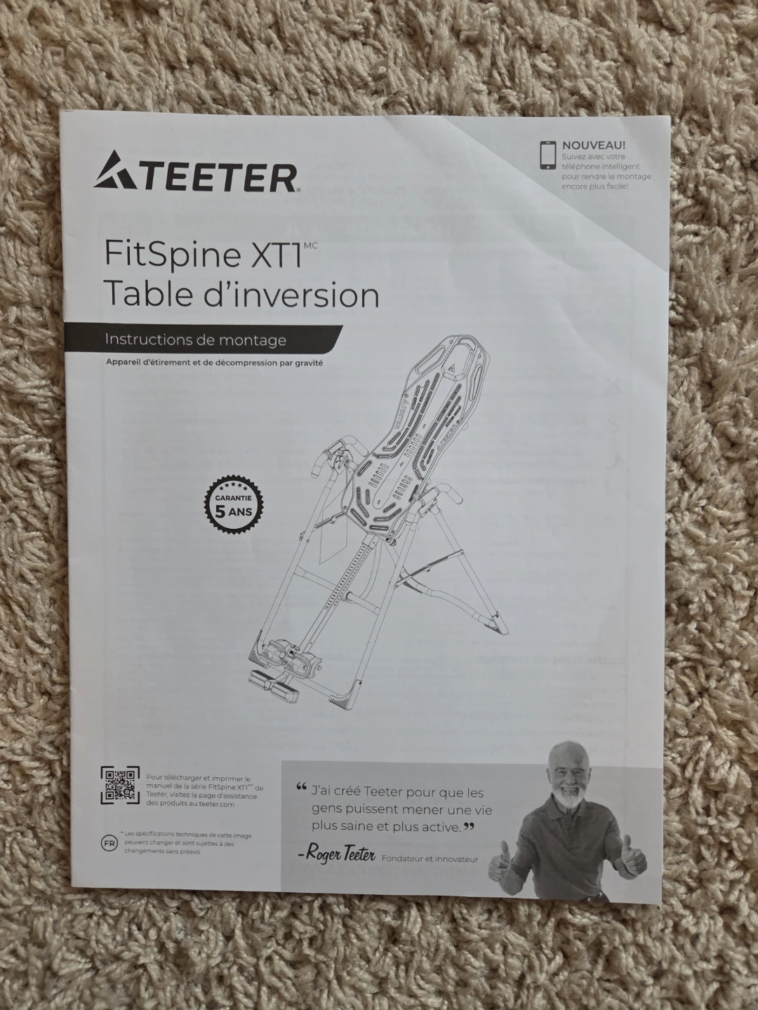 Teeter FitSpine XT1 Inversion Table - photo 2
