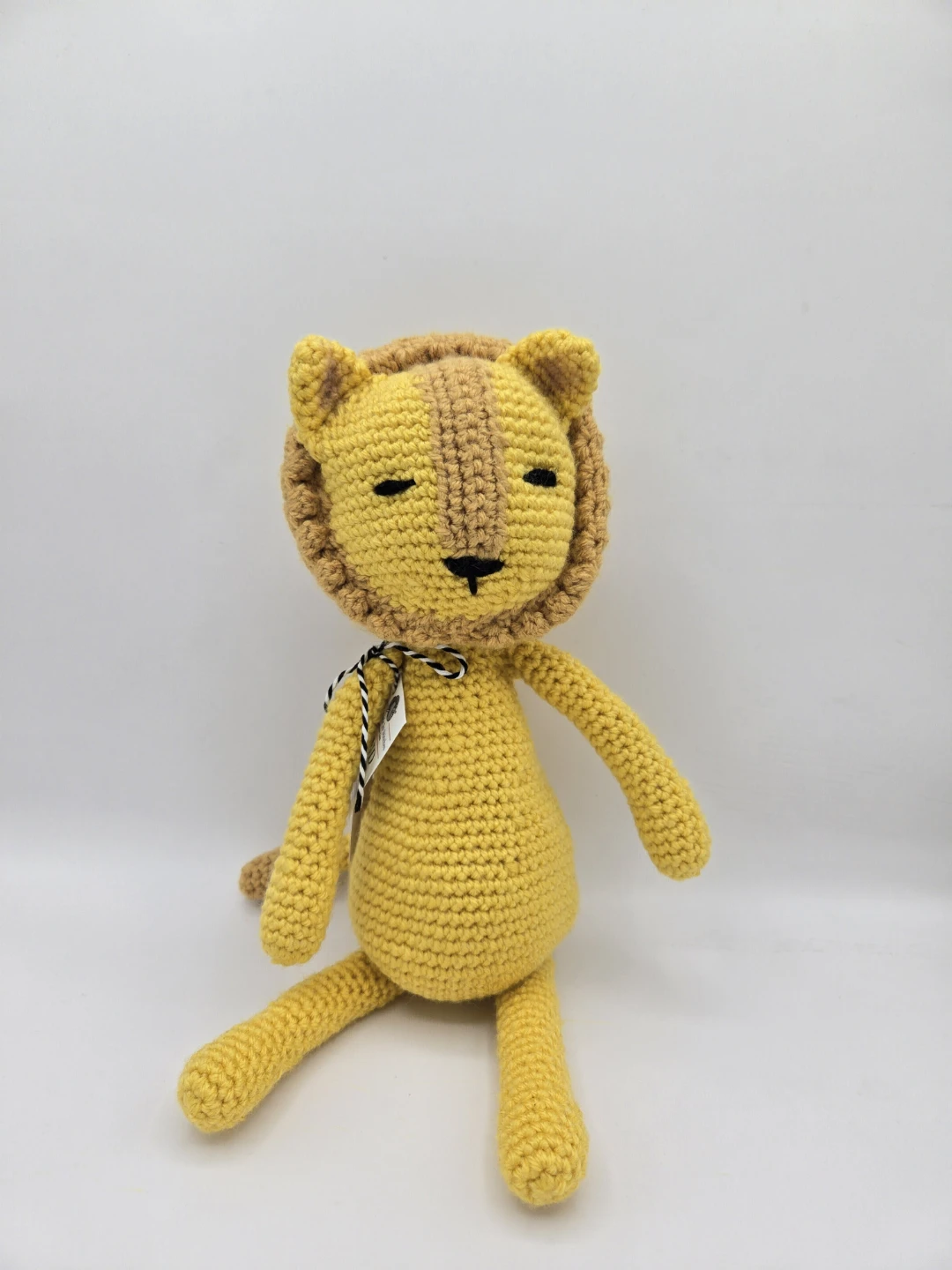 Hand Crocheted Lion.