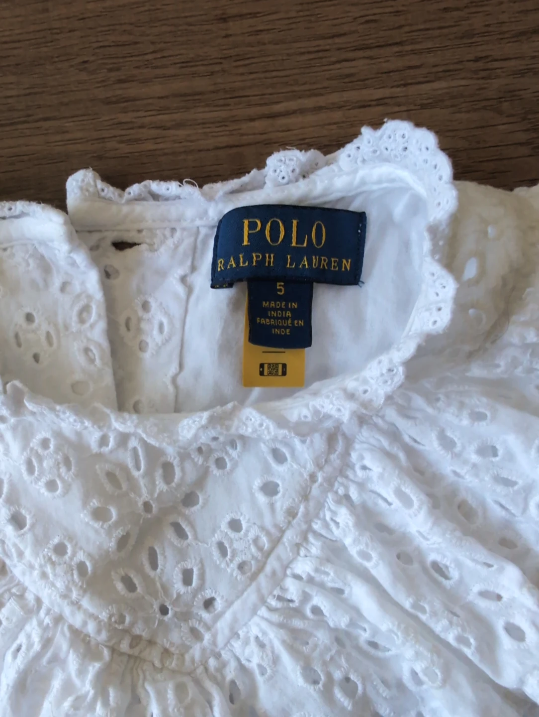 Polo Ralph Lauren White Eyelet Dress Size 5 - photo 3