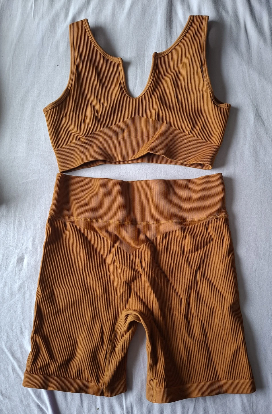 Ribbed Activewear Set - Top & Shorts (Small-Medium) - photo 5