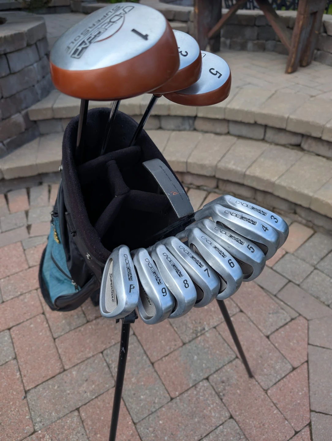 Men's left handed golf clubs with Bag - photo 2