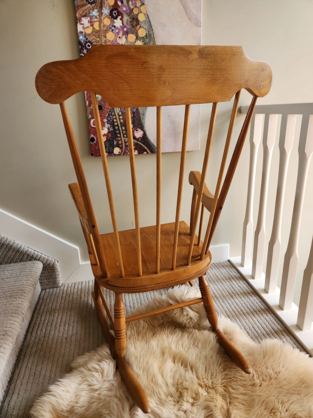 NICHOLS & STONE  mid-century Colonial style BOSTON ROCKER - photo 3