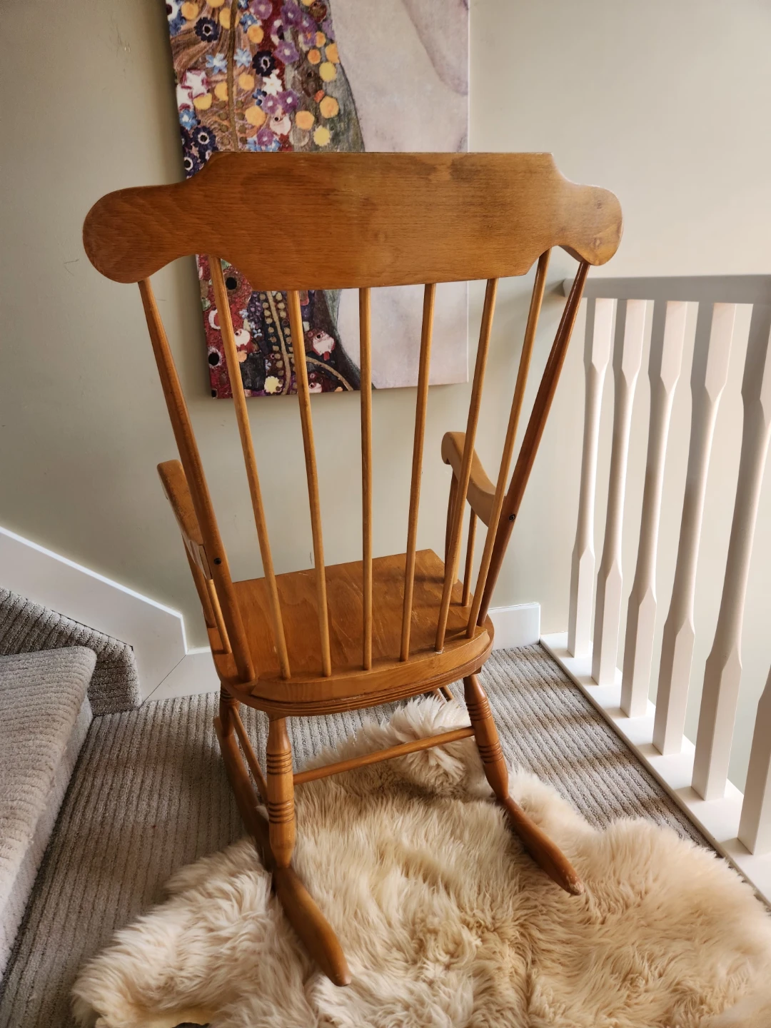 NICHOLS & STONE  mid-century Colonial style BOSTON ROCKER - photo 4