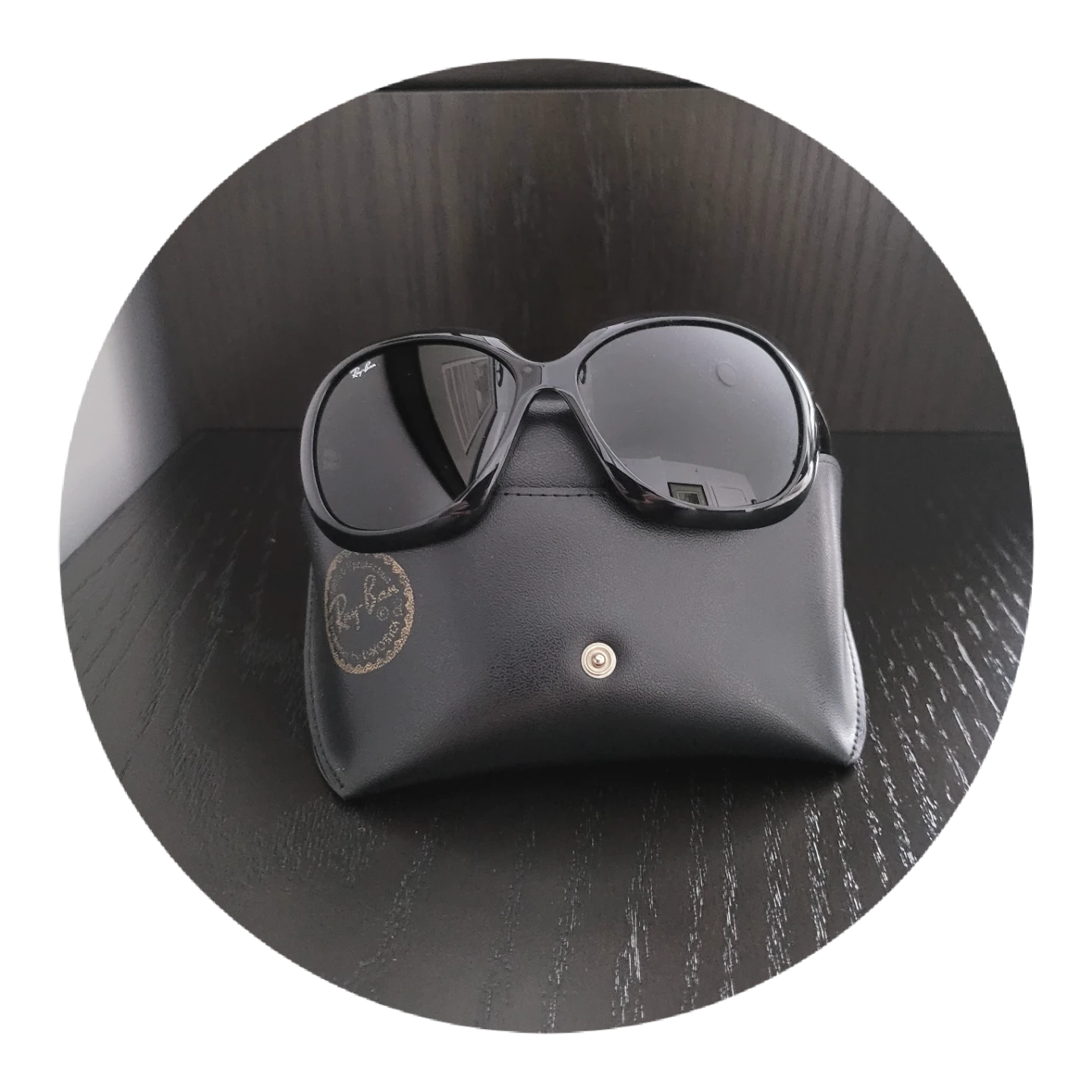 Ray-Ban Black Oversized Sunglasses with Case