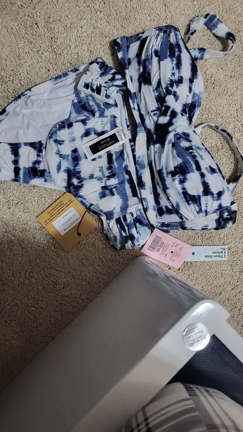 Niptuck Swim Blue Tie-Dye 2-Piece Swimsuit - Size 6