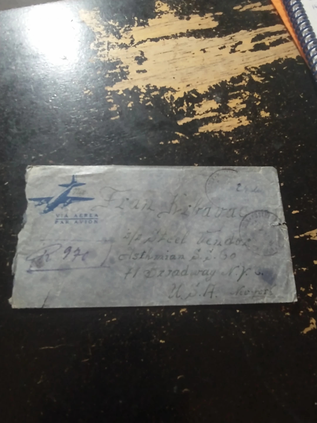 1949 Registered envelope Yugoslavia to USA