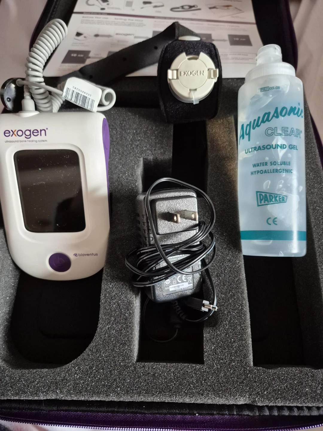Exogen Ultrasound Bone Healing System with Ultrasound Gel