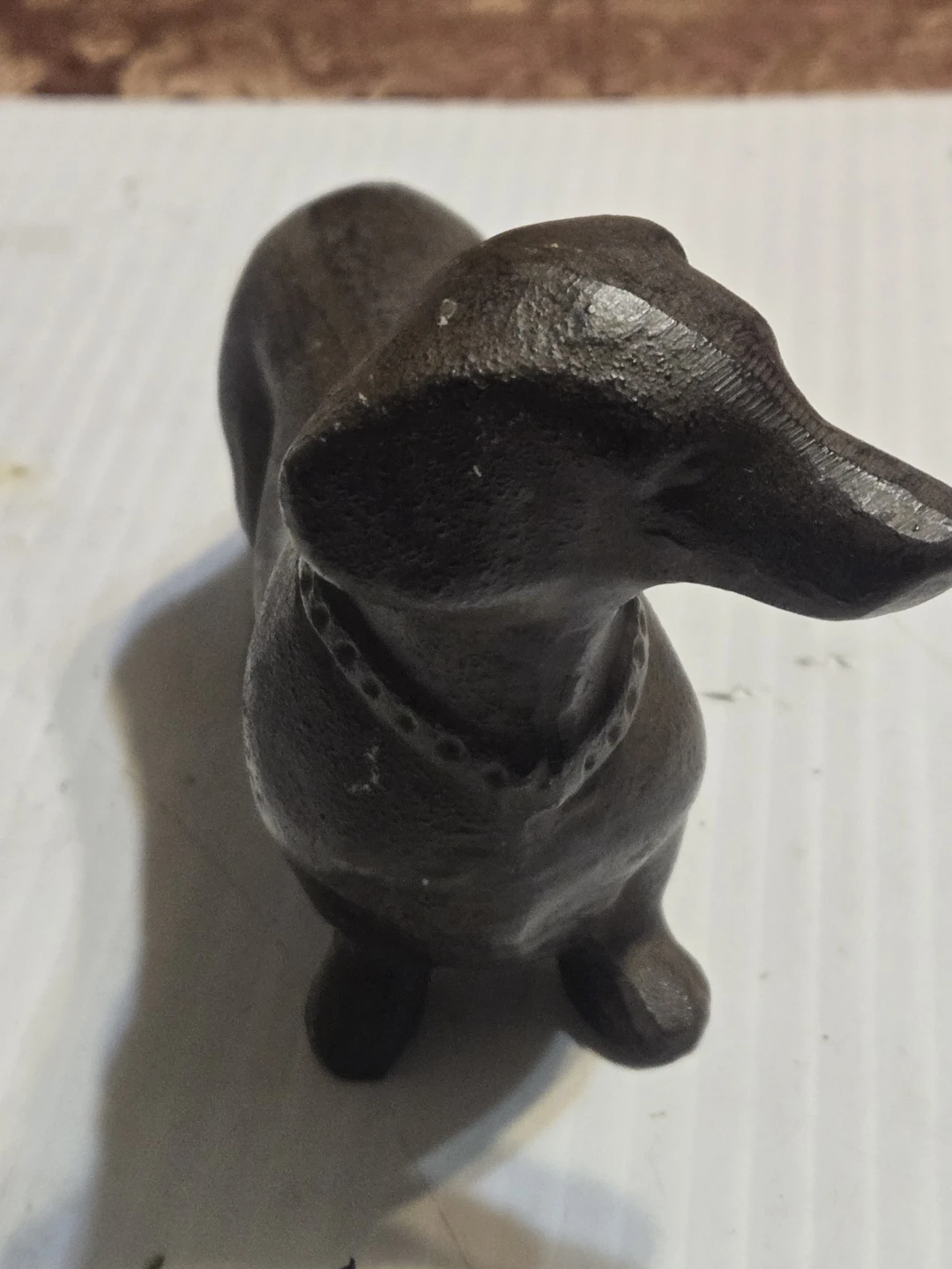 Cast Iron Dachshund Figurine - photo 2
