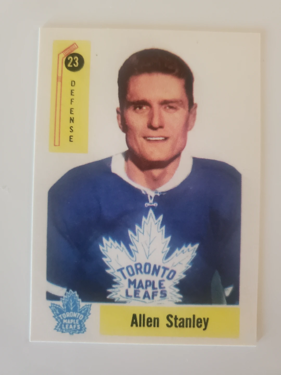 Allen Stanley Toronto Maple Leafs Hockey Card