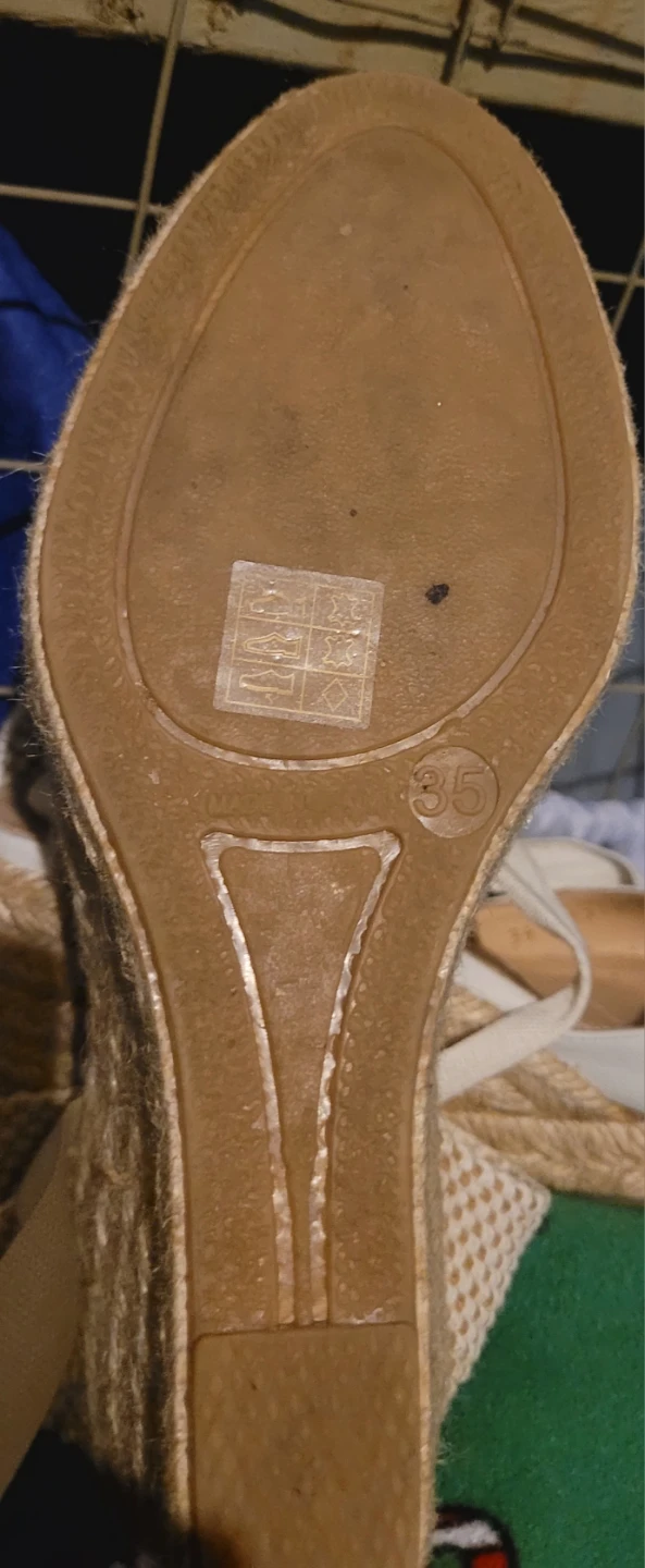 Gadea White Wedge Espadrille Sandals Size 35🥕🌱 - photo 5