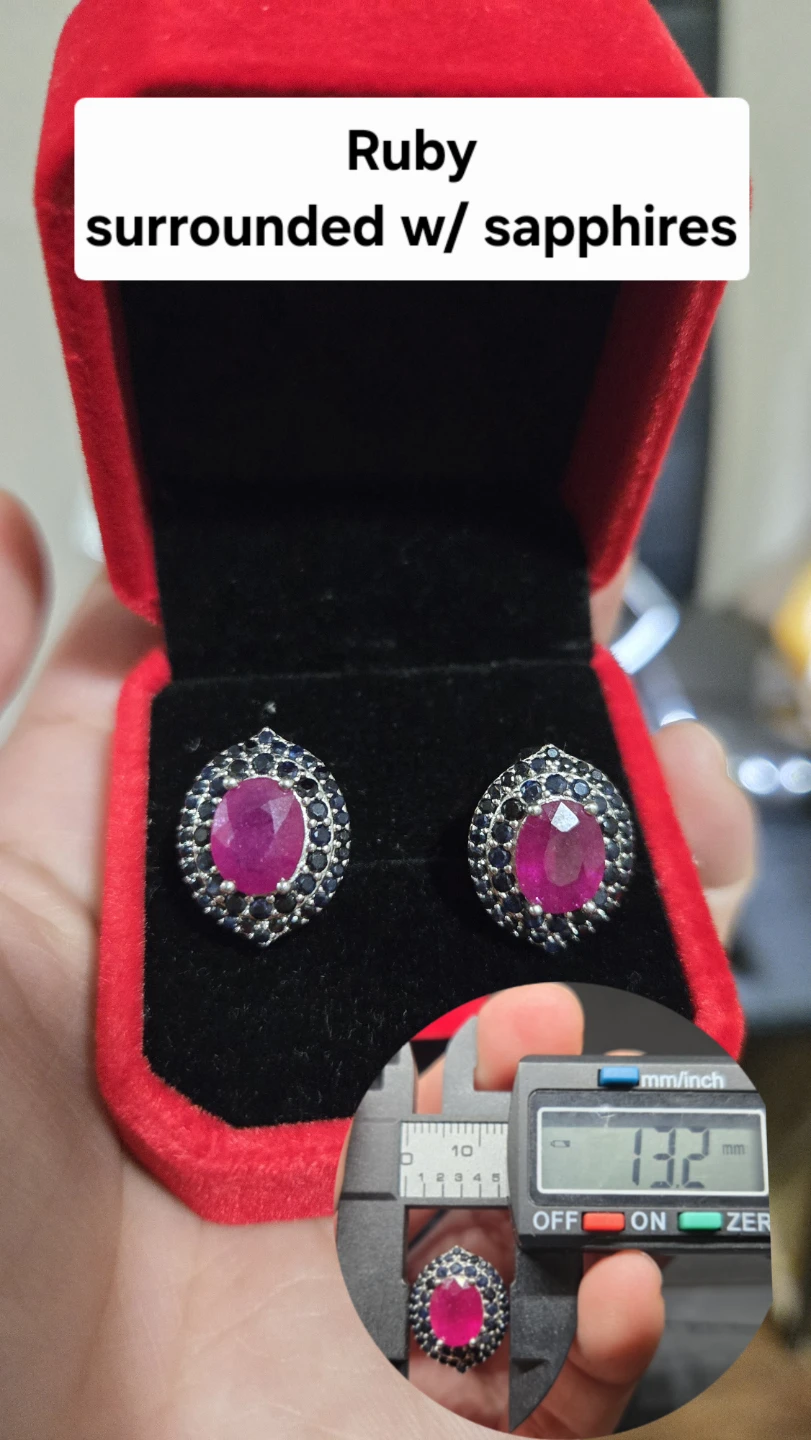 Ruby w/ blue sapphires