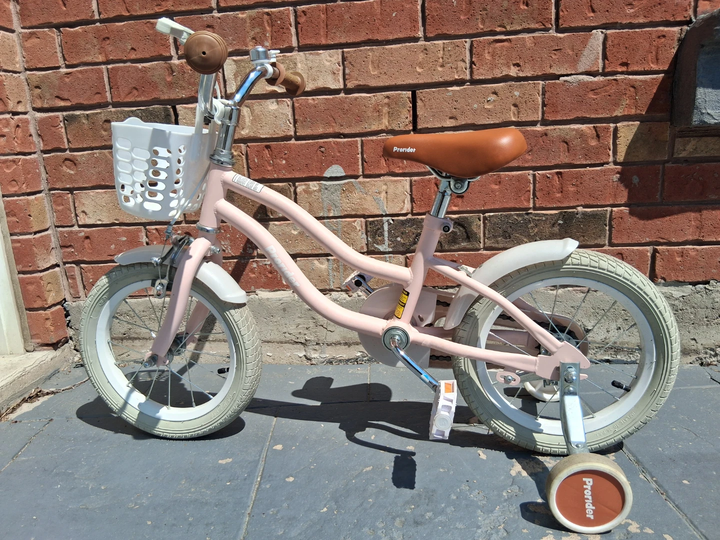 Pronider Pink Kids Bike with Training Wheels