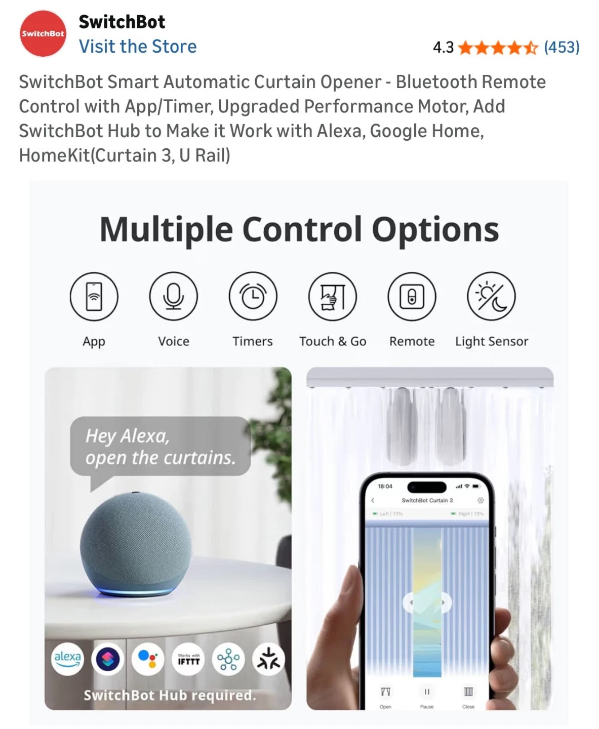 Switchbot Smart Automatic Curtain Opener - photo 4