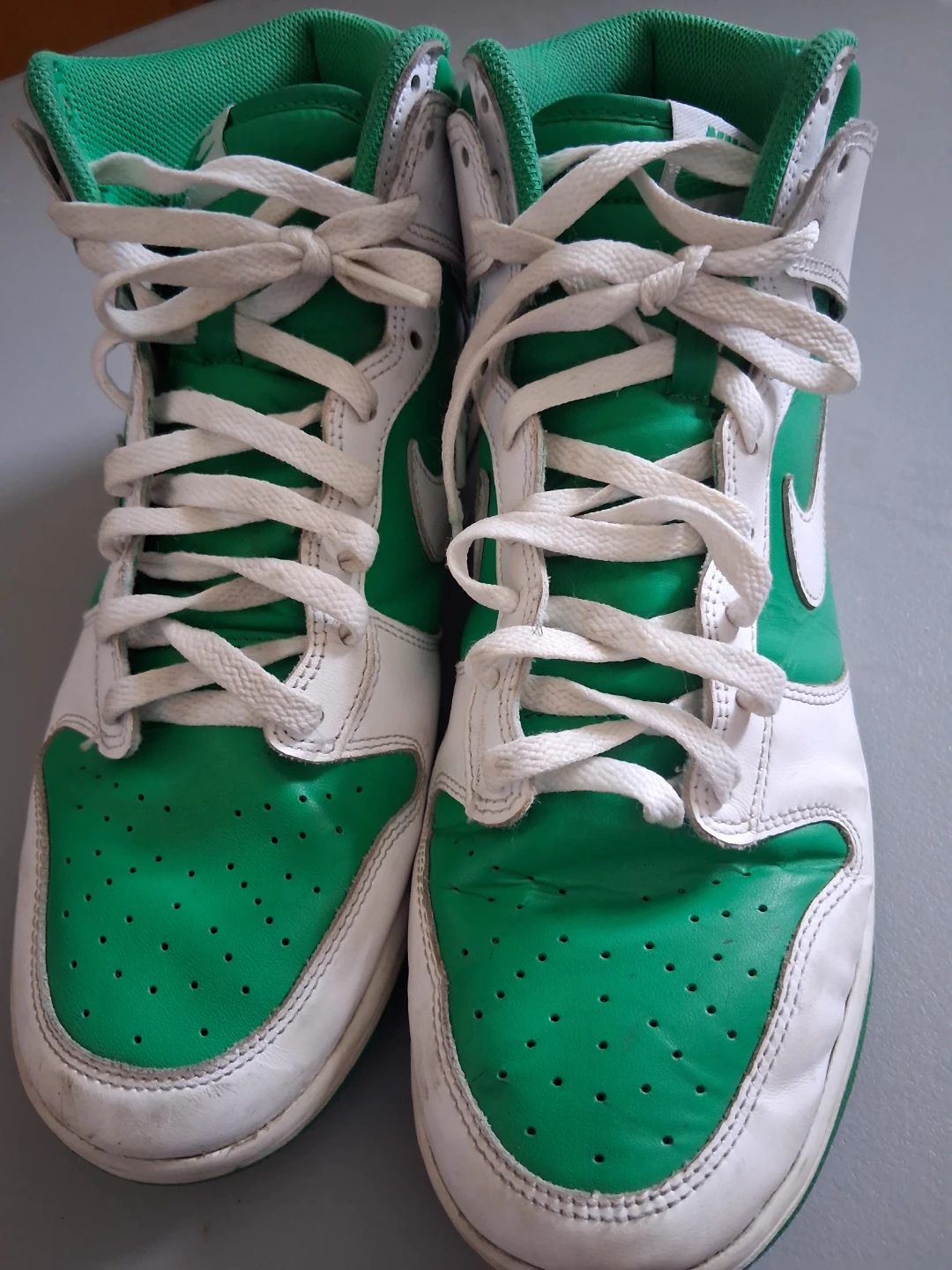 Nike Dunk High "Green White" Sneakers - photo 2