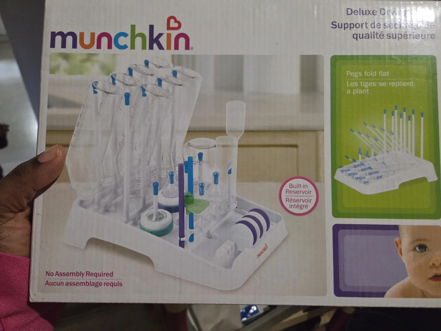 Munchkin Deluxe Drying Rack with Built-in Reservoir