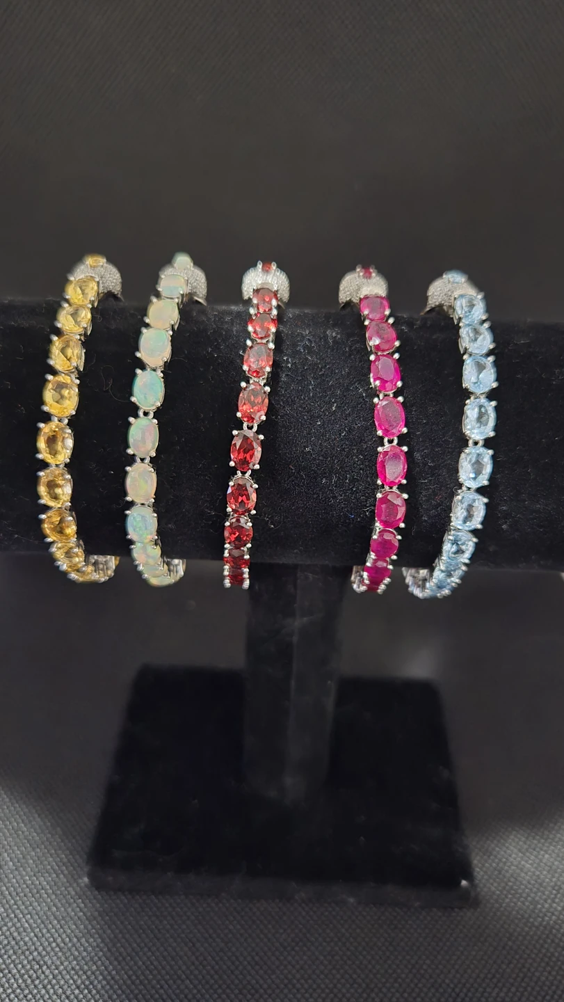 Certified Natural Gemstone Snake Bracelets - photo 2