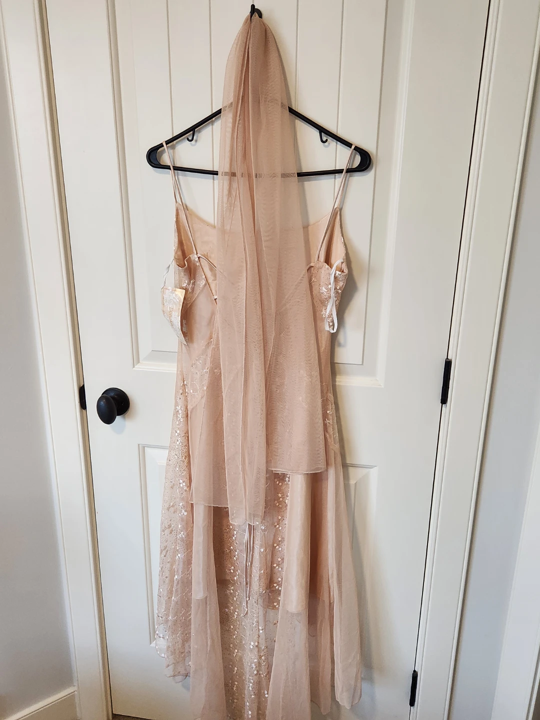 Gold Sequin Tulle Dress - photo 3