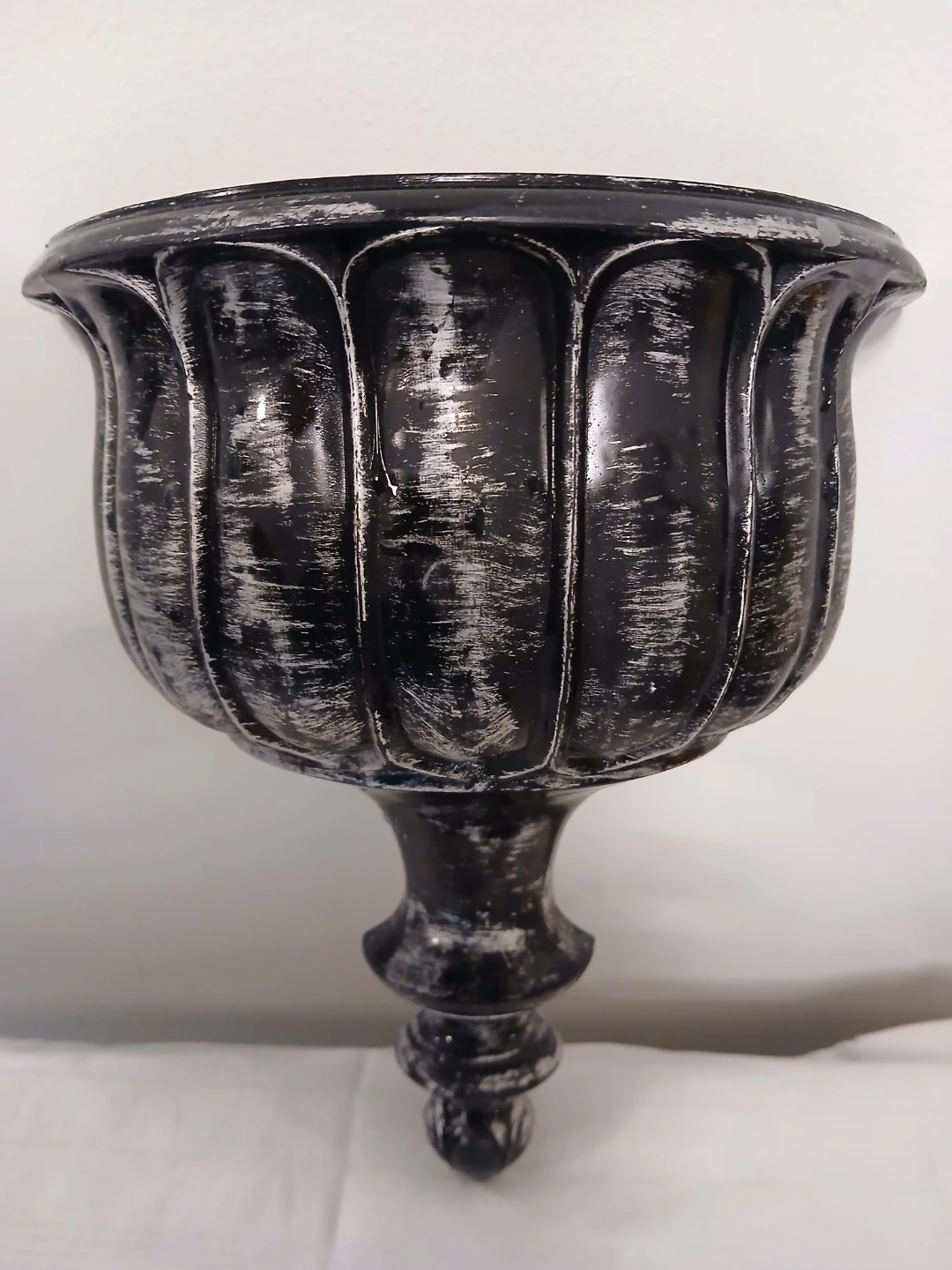 Black Decorative Wall Planter. Pick up only.