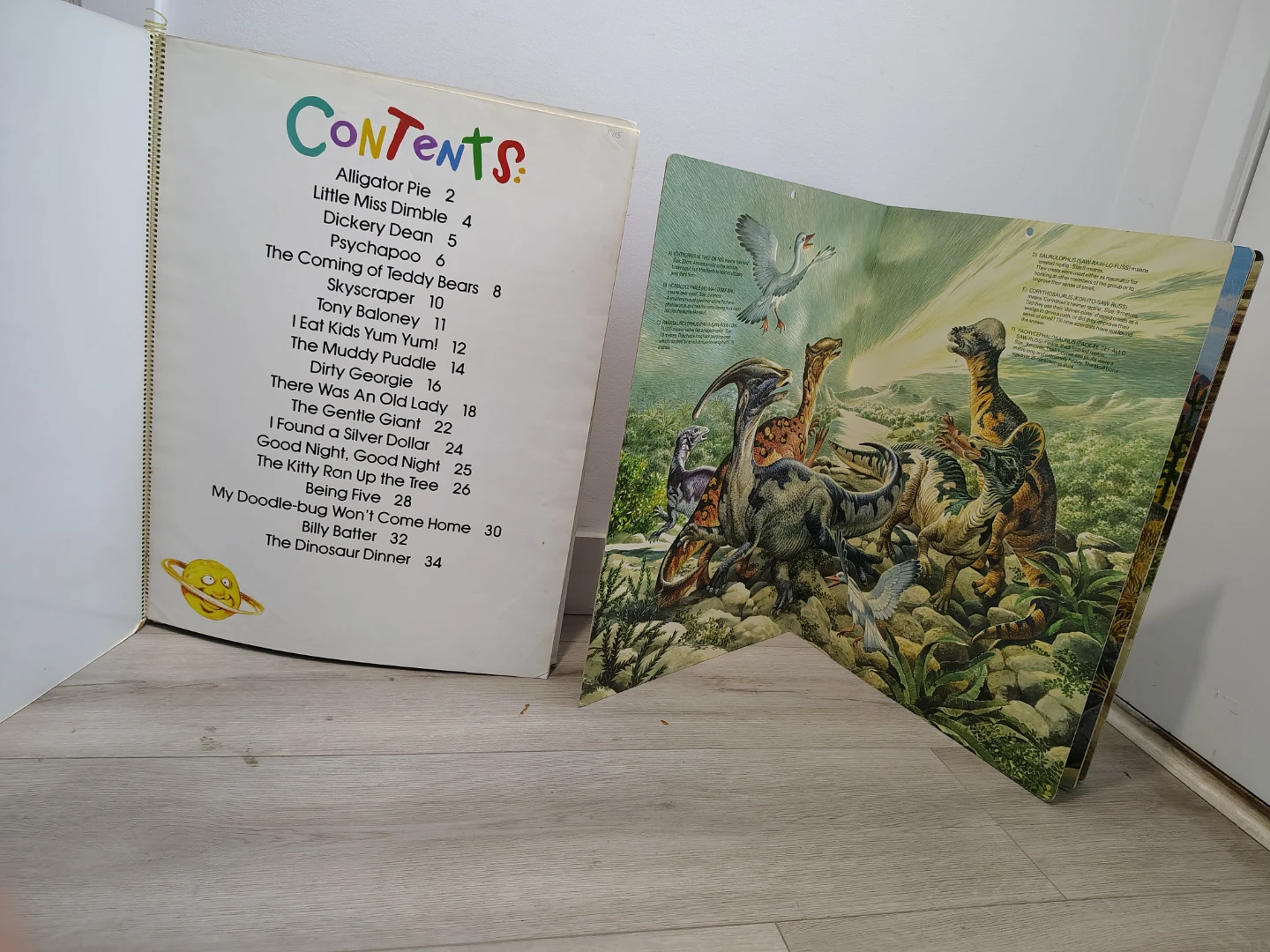 Vintage 1980s Giant Children's Book Duo - Dennis Lee & Dinosaurs - photo 2