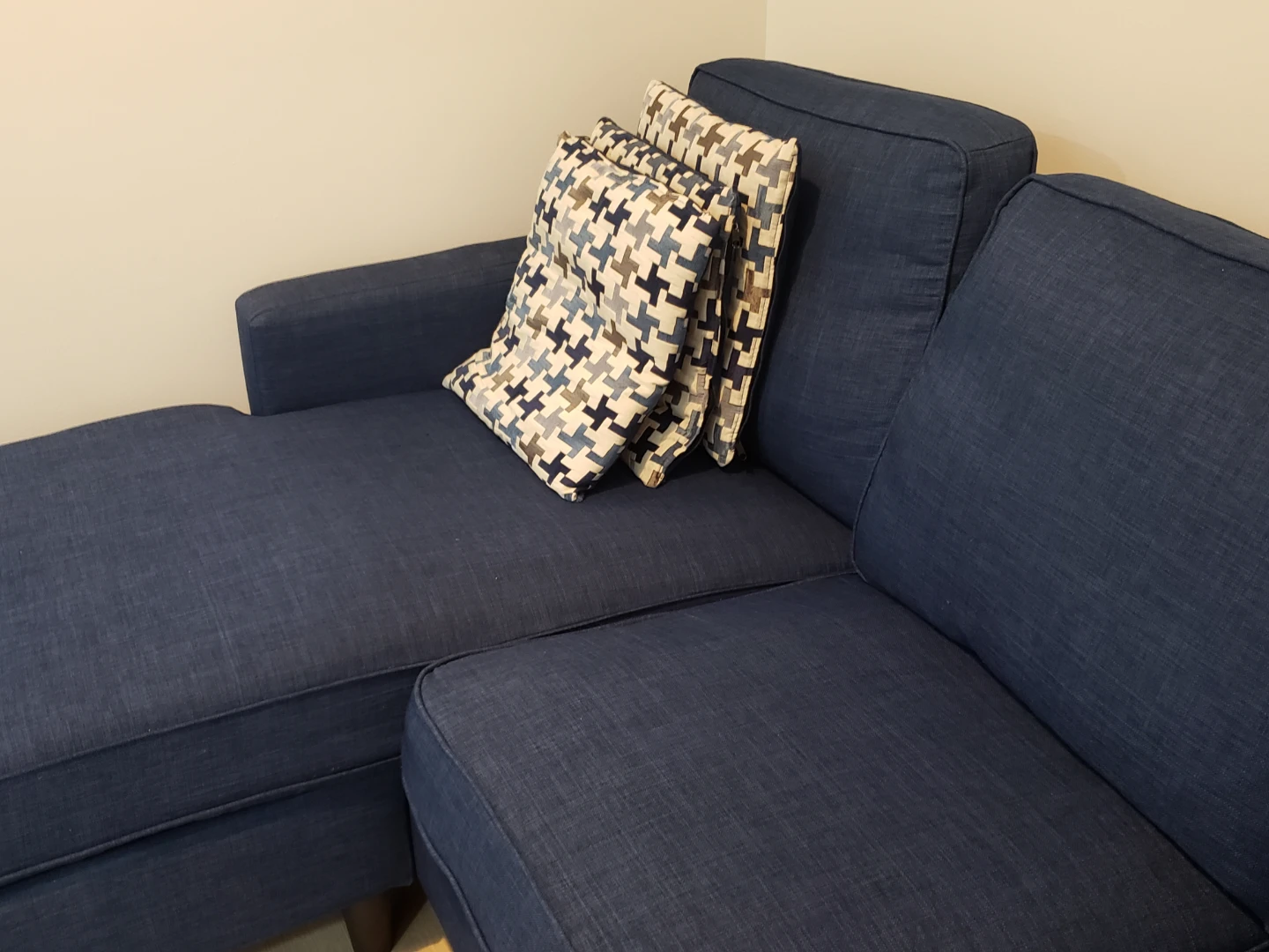 Blue Sectional Sofa - photo 4