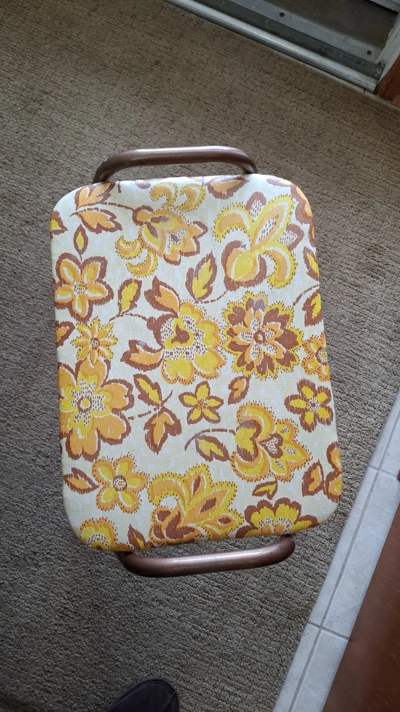 Vintage Floral Foot Stool / Ottoman