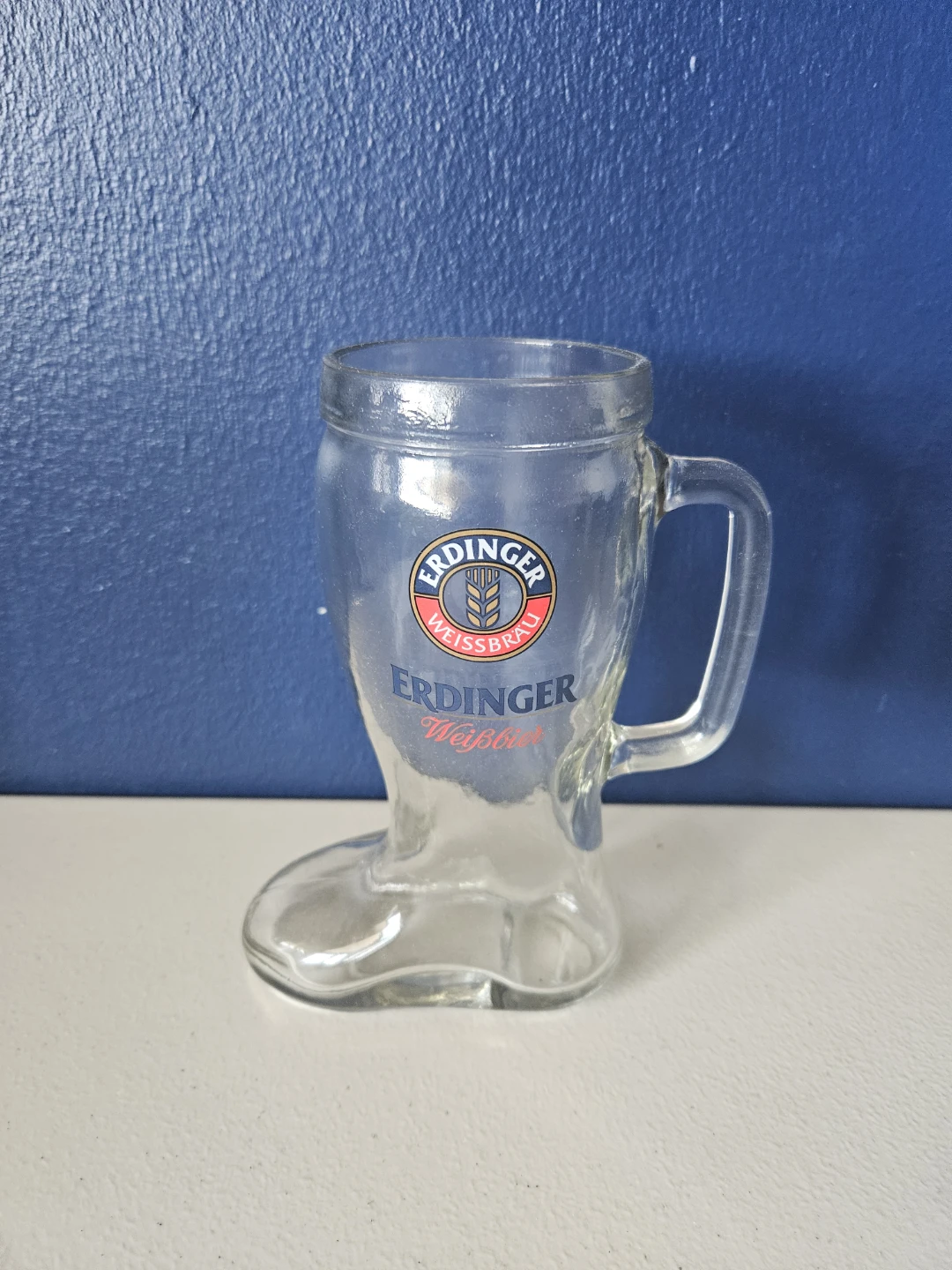 Erdinger Weissbier Boot Glass