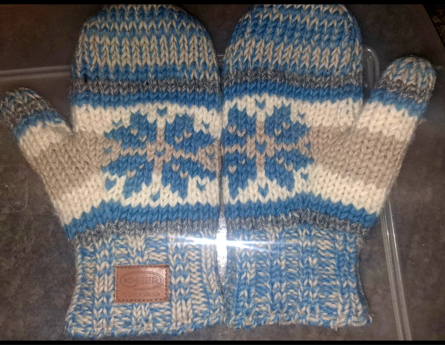 Kombi Mittens - Blue, White, Grey+Etc. - photo 2