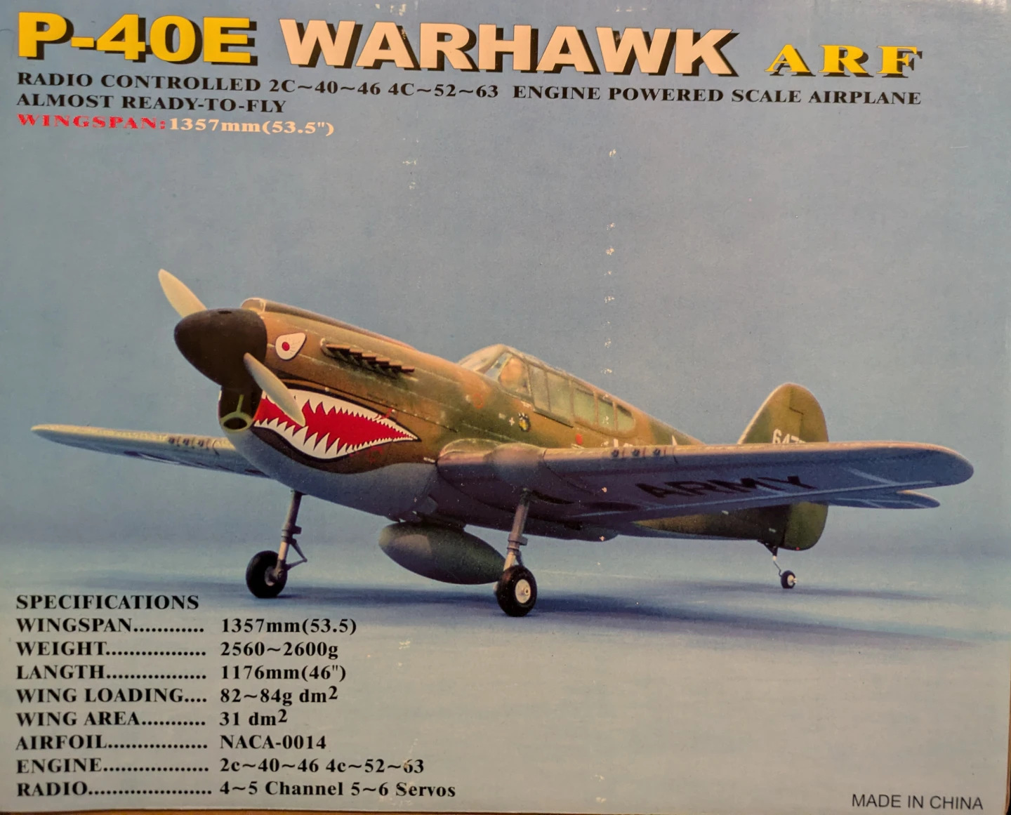 P-40E  >> Warhawk >> RC ARF