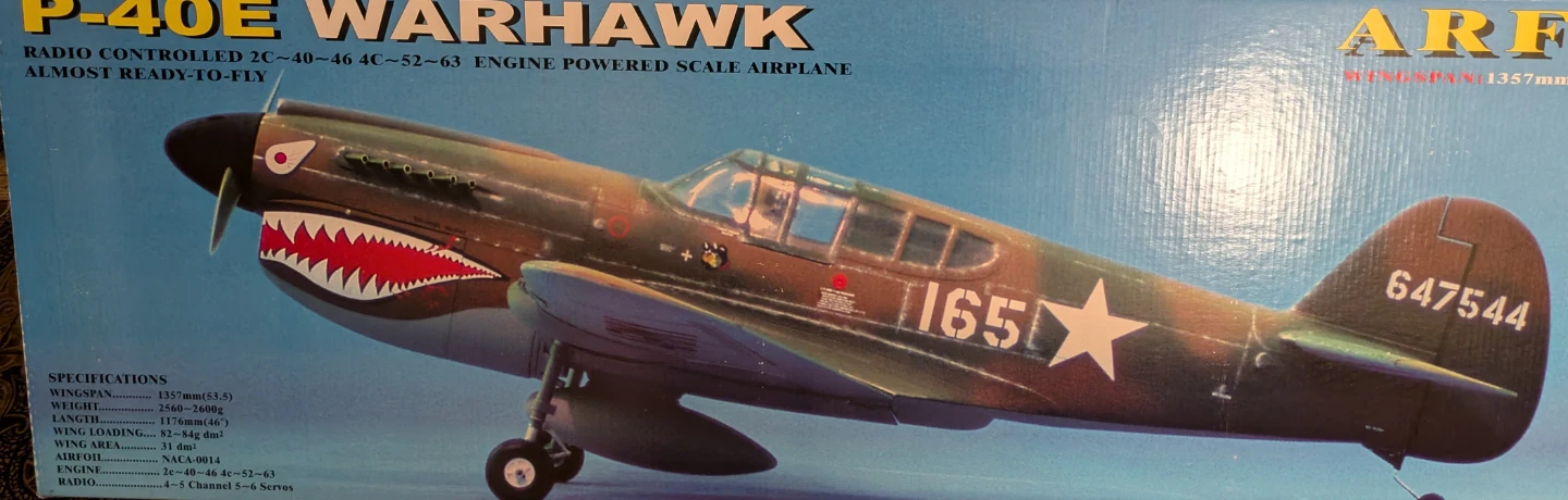 P-40E  >> Warhawk >> RC ARF - photo 2