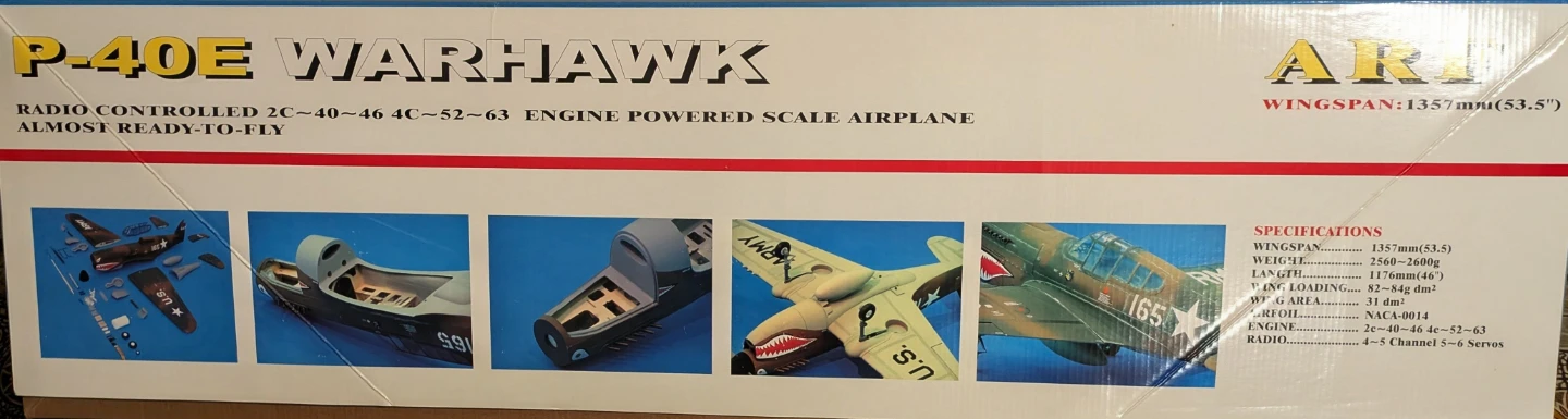P-40E  >> Warhawk >> RC ARF - photo 3