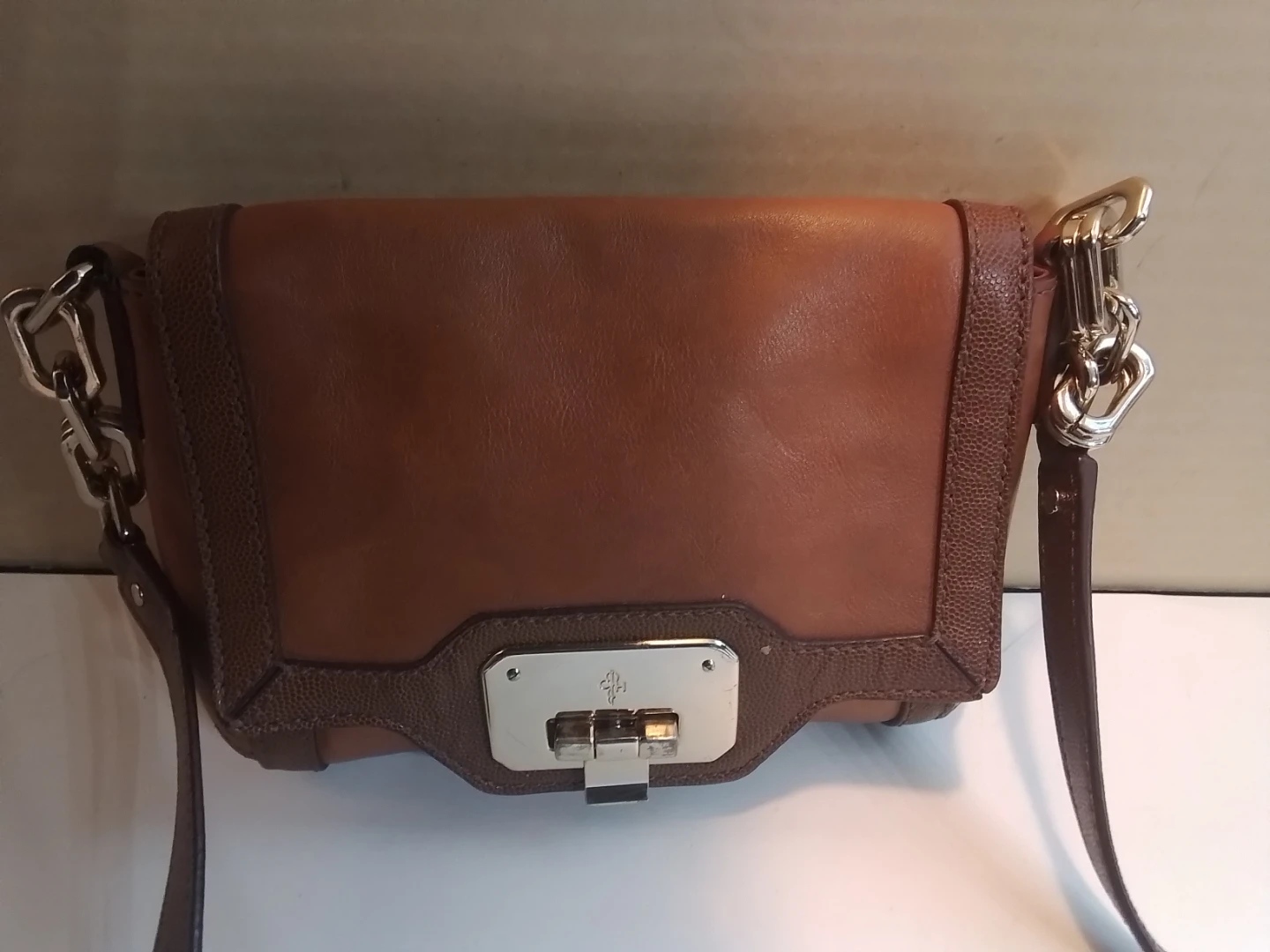 Cole Haan Tan Leather Messenger Bag - photo 5
