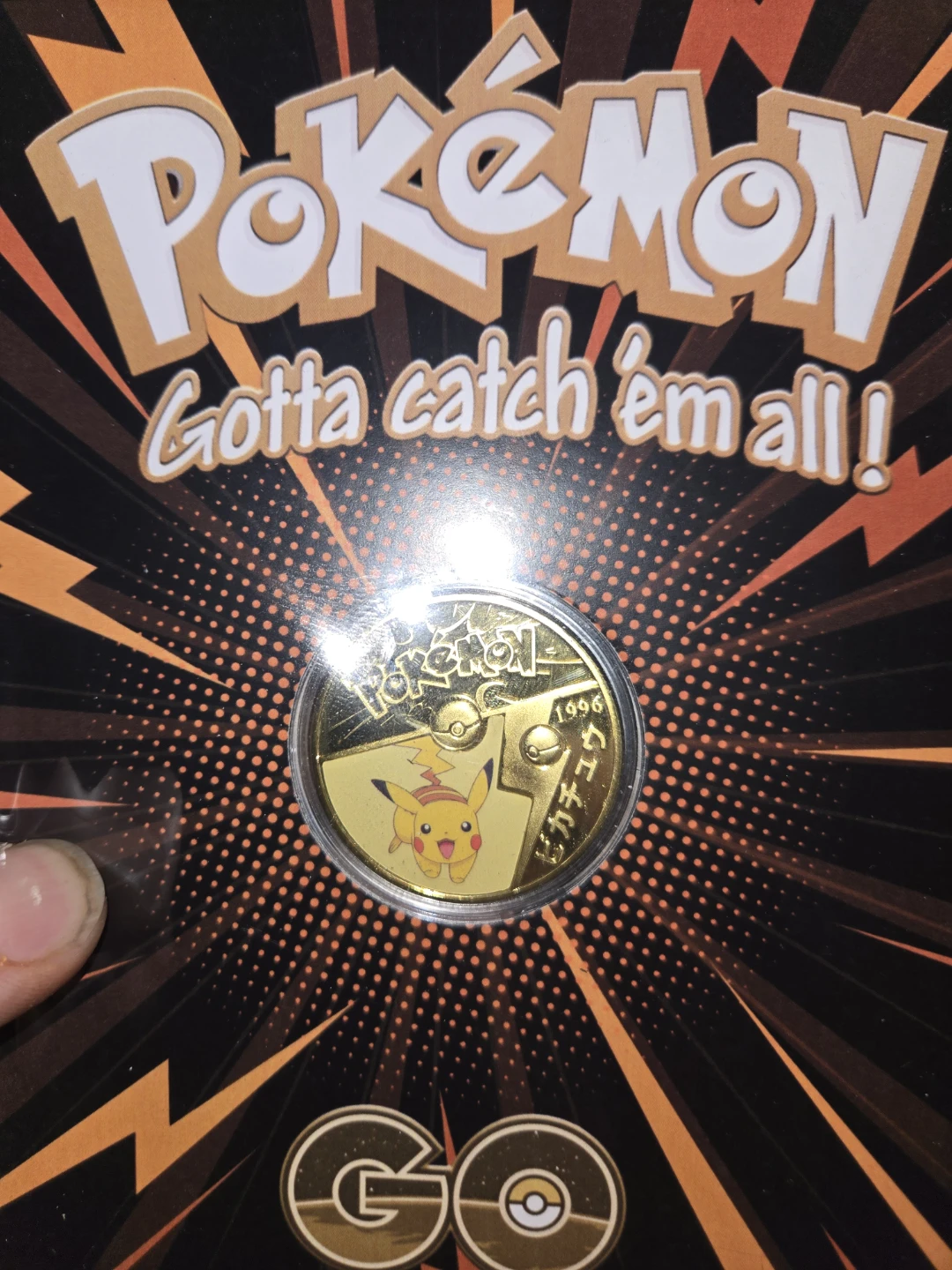 Pokemon Pikachu 1996 Commemorative Coin