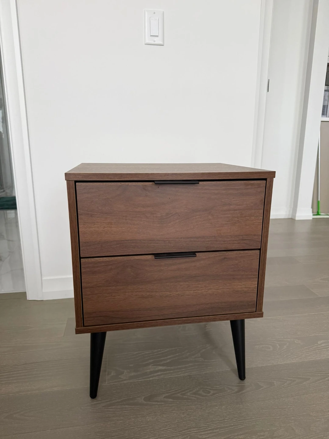 Walnut 2-Drawer Nightstands